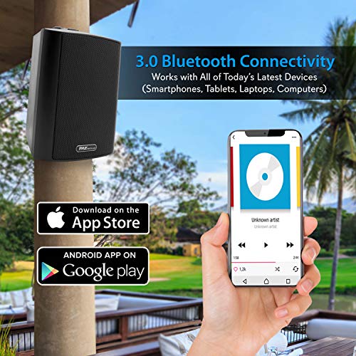 mounted outdoor bluetooth speakers