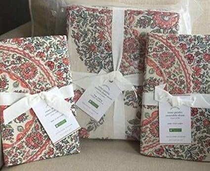Amazon Com Pottery Barn Remy Paisley Print Reversible Duvet King