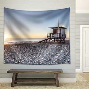 Cocoa Beach, Florida - Fabric Wall Tapestry Home Decor - 51x60 inches