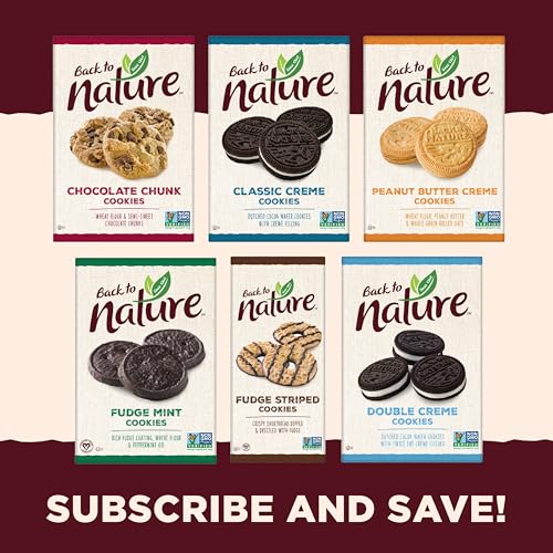 BACK TO NATURE CHOCOLATE CHUNK COOKIES – DAIRY FREE, NON-GMO, MADE WITH WHEAT FLOUR, DELICIOUS & QUALITY SNACKS, 9.5 OUNCE
