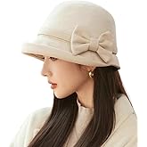 Classic Felt Fedora Hat for Women 2025 Fall Winter Soft Elegant Bow Bucket Hat Cozy Short Brim Cap 2025