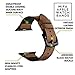 Compatible with Apple Watch Band 49mm 46mm 45mm 44mm, Leather Silicone Hybrid iWatch bands for Men Replacement Loop Vintage Sports iWatch Strap for Series Ultra 10 9 SE, Brown