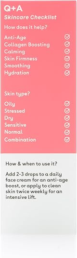 Q+A Collagen Booster Serum 15ml – Plant-Based, Algae Extracts, Vegan Cruelty view 2