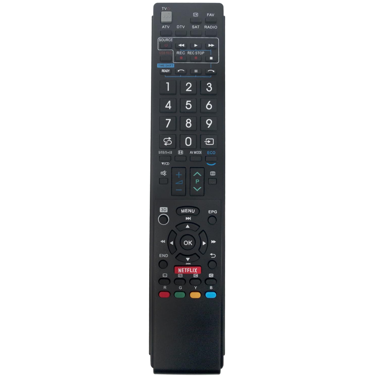 AULCMEET Replacement Remote Control GB058WJSA GA983WJSA GA902WJSA GB005WJSA Sub GA903WJSA Fit for Sharp LCD COLOUR TELEVISION LC-40LE814E LC-40LE814RU LC-46LE814E LC-46LE814RU LC-40LX814E LC-46LX814E