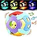 Baby Ball,Can Flashing Light and Sounds, Rattle Ball Toy With Gift Box,Yeonha Toys Grip Ball With Holes For Baby Infant Toddler Kids, Teeher Toy Durable Bendy Safety Soft Material