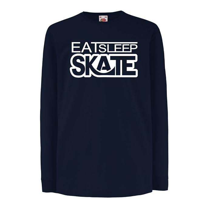 lepni.me Camisetas de Manga Larga para Niño Coma - Sueño - Patín ...