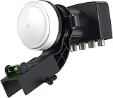 Visiblewave Quad LNB 4 Output 4K HD for SKY/Freesat with Bracket view 1