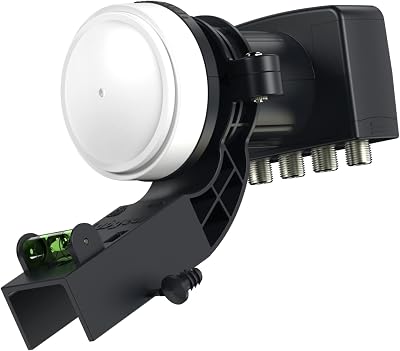 Visiblewave Quad LNB 4 Output 4K HD for SKY/Freesat with Bracket