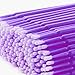 QUEWEL 500 Pcs Disposable Micro Applicator Brush for Makeup Beauty Dental Brush for Oral 8 Colors 3 Size(2.5mm,2mm,1.5mm) (Dark purple,1.5mm)