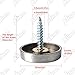 Alise Screw Covers Caps,Decorative Mirror Screws Cap Nails,1'' Dia SUS 304 Stainless steel Upholstery Screws Head Covers,Brushed Finish(Pack of 12)