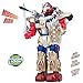 Liberty Imports Missile Shooting Space Robot Toy | Electronic Flashing Lights and Sounds, Walking, Talking, and Shoots Missiles