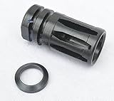 Rousch Made In The USA Premium Tactical 4/15 A-2 Birdcage Muzzle Brake Break Plus Precision CNC Machined Black Oxide Coated Crush Washer Threaded 1/2