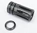 Rousch Made In The USA Premium Tactical 4/15 A-2 Birdcage Muzzle Brake Break Plus Precision CNC Machined Black Oxide Coated Crush Washer Threaded 1/2"-28 TPI for .223 .223 wylde 5.56 .22 and Smaller Made in the USA Mil-Spec(1.75 Inches) A 2