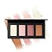 4 Color Highlighter Makeup Palette Illuminating Bronzers Contour Powder Kit (# 1)