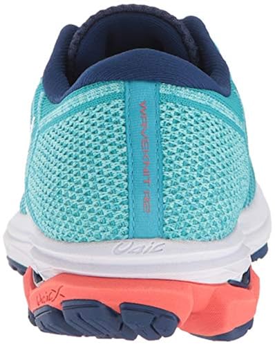 Mizuno Women's Wave Rider 22 Knit Running Shoe, peacock blue-fiery