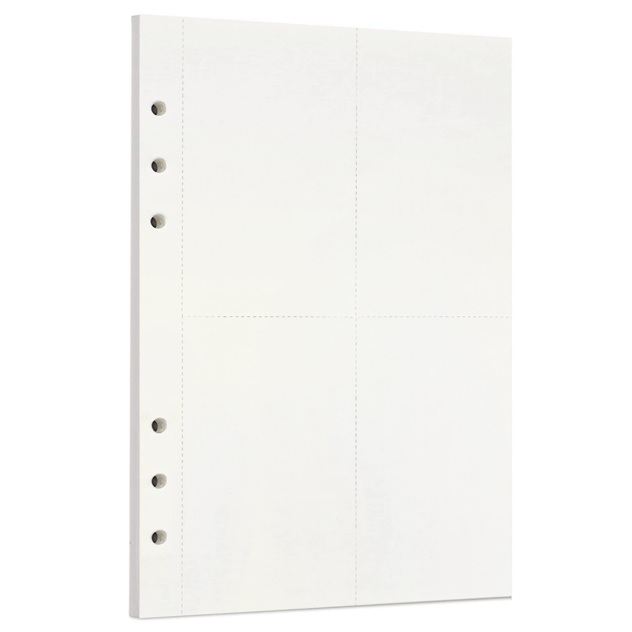 Zelten Loose Leaf Punched Paper Refills Paper for 6 Hole Binder Personal Organizer Diary Notebook Refillable Planner (scratchpad,A5/6 Hole)