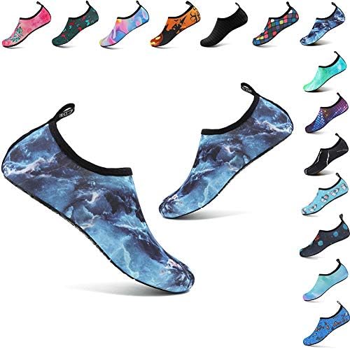 welltree Womens Mens Water Shoes Barefoot Aqua Socks for Outdoor Beach Swim Yoga Exercise