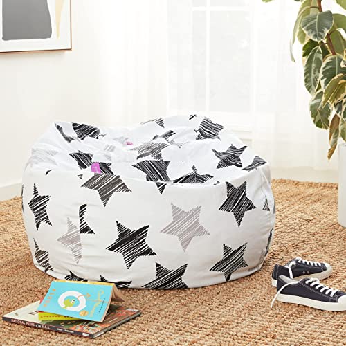 Posh Creations Bean Bag Chair For Kids, Teens, And Adults Includes