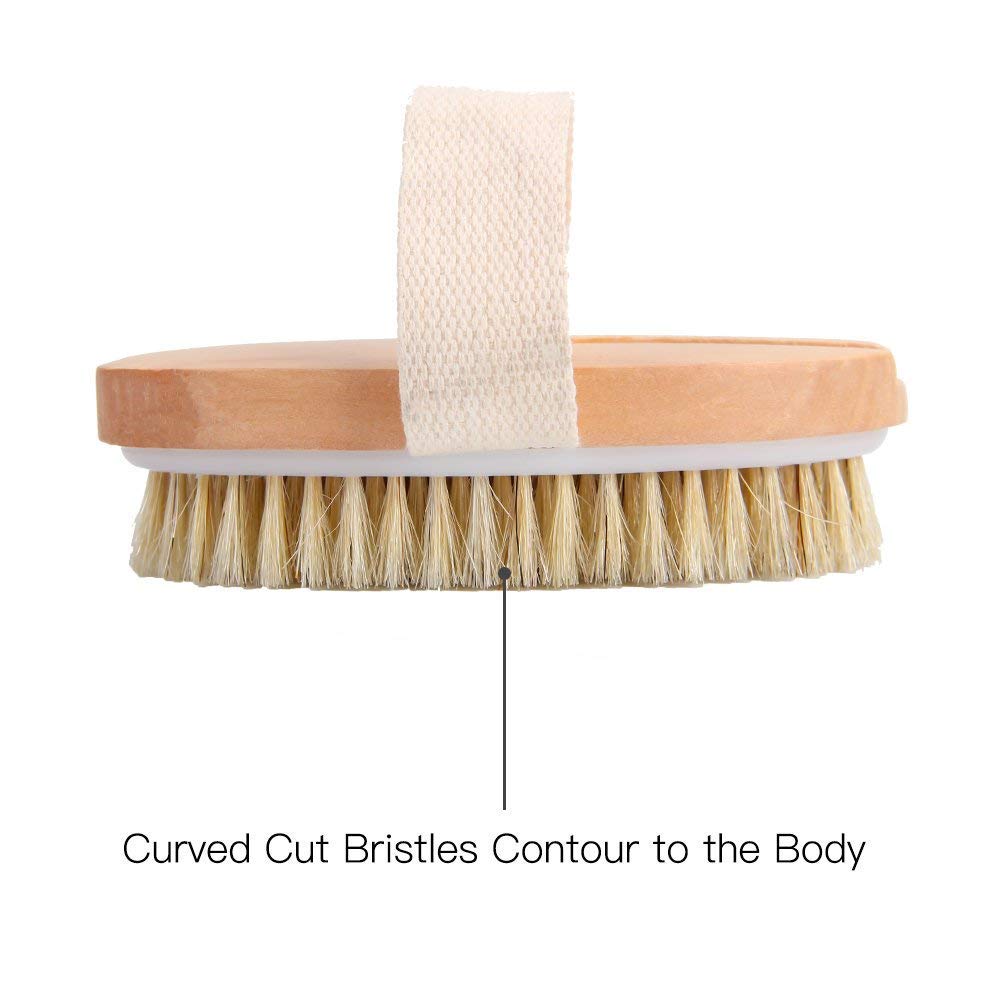 Brosse de Bain, SUAYLLA Naturel Sanglier Soies Douche dos Epurateur avec Longue 43cm(17\