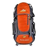 Vbiger 40-55L Internal Frame Backpack Hiking Backpack Lightweight Water Resistant Backpack Daypack for Camping Mountaineering Outdoor Travel Climbing Hunting Shooting Traveling