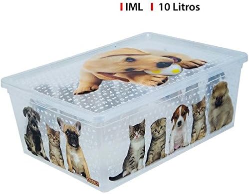 CAJA PLÁSTICO 10L CATSDOGS IML CONFORTIME: Amazon.es: Hogar