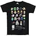 Official Minecraft Sprites Boy's Black T-Shirt (7-8 Years)