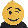 Dress Up America Winking emoticon Mask for Adults, Funny Head Mask Accessory (one size)