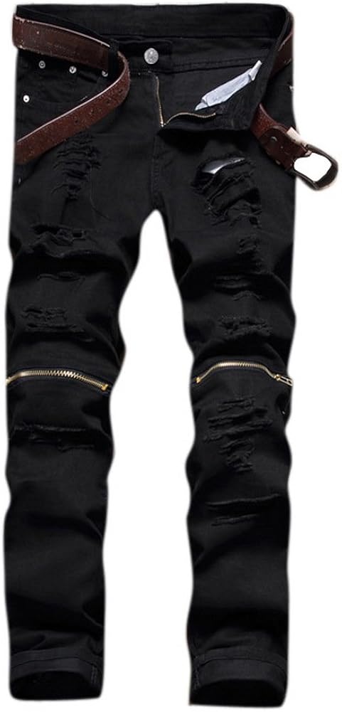 white pants with holes in them