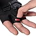 FIRELION Mens Cycling Gloves，Half Finger Bike Glove，MTB DH Road Bicycle Gloves，Padded Shock-Absorbing Anti-Slip Breathable Short Sports Gloves Unisex