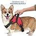 Pawaboo Dog Vest Harness Pet Harness, Adjustable Duarable Heavy Duty Fabric Soft Padded Reflective Dog Vest Harness with Handle on Top for Pet Dog Training Walking, Medium Size, Red