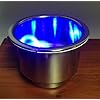 2-PCS-RV-MARINE-BOAT-CAMPER-SS-304-LED-BLUE-CUP-DRINK-HOLDER-38-DRAIN-TUBE