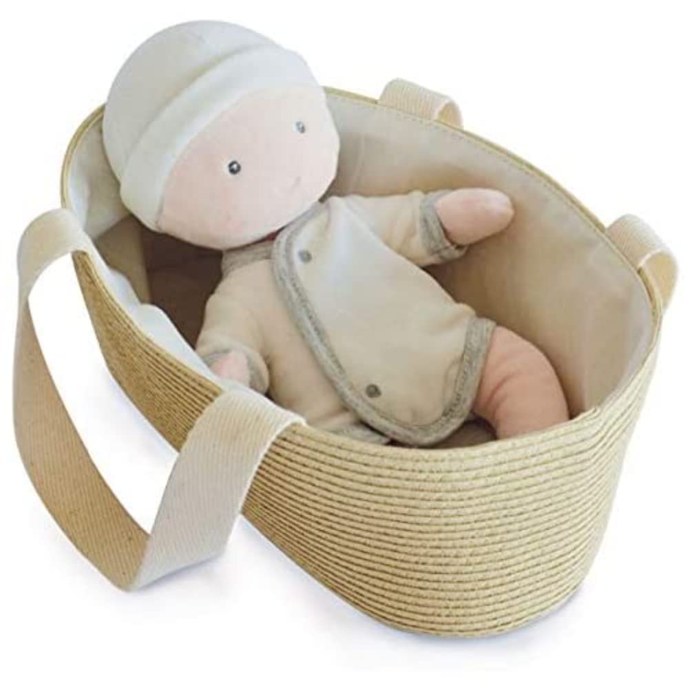 Doudou et Compagnie DC3626 Baby Doll with Removable Bodysuit 28 cm White/Grey