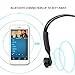 Bone Conduction Headphones, HLQING Bluetooth Wireless Stereo Headset V4.2 Cheek Bone Over The Ear Headset, Sweatproof, Water Resistant Sports Headphone