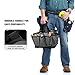 Housolution Gardening Tote Bag, Deluxe Garden Tool Storage Bag and Home Organizer with Pockets, Wear-Resistant & Reusable, 14 Inch, Gray + Blackthumb 4