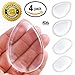 Silicone Makeup Sponge Blender Silisponge - Professional Liquid Foundation BB Cream Concealer Powder Beauty Applicator - Zero Make Up Waste Gel Puff - Blending Air Cushion Cosmetics Blender 4 Pack