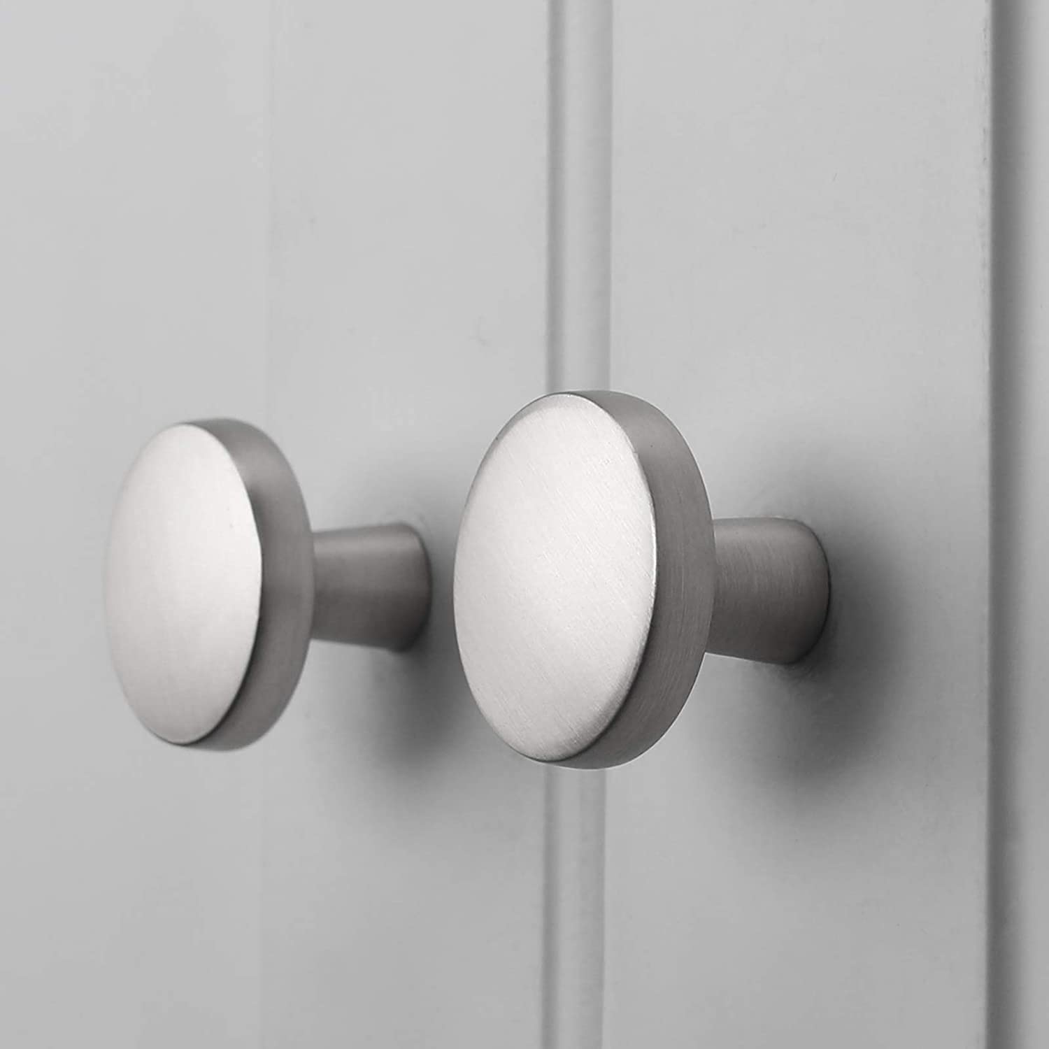 Goldenwarm 1 piece black drawer knobs furniture knobs furniture knob cupboard handles furniture handle 32 mm zinc alloy handle wardrobe chest of drawers pull handles, silver