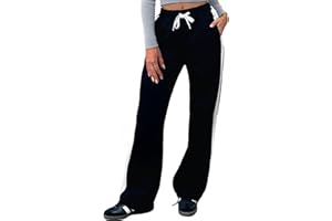 Sweetmoon Wide Leg Sweatpants Women Track Pants Women, Drawstring Straight Leg Lightweight Lounge Pants with Pockets