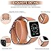 V-MORO Compatible 38mm 40mm Double Tour Leather Band for Apple Watch Series 4 Series 3 Series 2 Series 1 - Brown