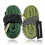 FUNANASUN 2-Pack Bore Cleaner Snake Rifle Shotgun Gun Cleaning Kit for .22.223 Cal, 5.56mm&.38.357.380 Cal&9mm