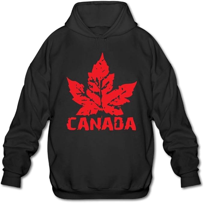 Unisex Mens Canadian Flag Leaf Pullover Sweatshirt Hoodies Amazon.co.uk Clothing