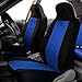 FH Group FB102114 Full Set Classic Cloth Car Seat Covers w Gift, Solid Black- Fit Most Car, Truck, SUV, or Van