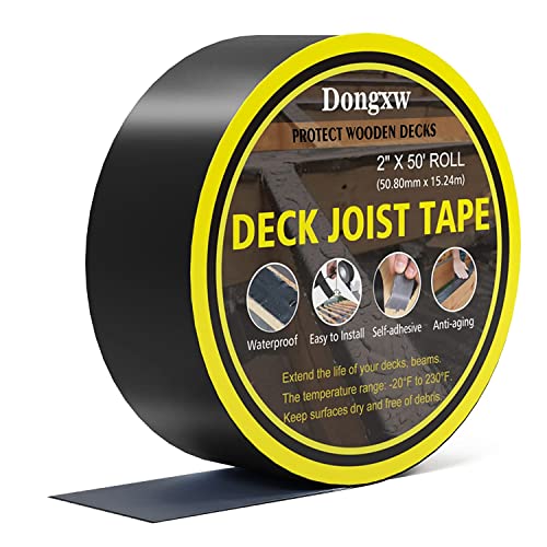 Dongxw Joist Tape for Decking, 2" x 50' SelfAdhesive Deck Joist Tape