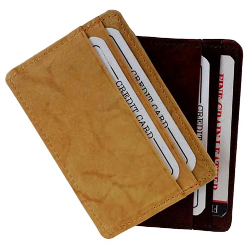 Leather Card Holder (Black),Black,One Size