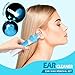 CHARMINER Ear Wax Removal Kit, Electric Ear Cleaner, Vacuum Ear Wax Remover with LED Lights Soft Ear-Pick Clean Tools Set with Double Size Heads for Adults and Children
