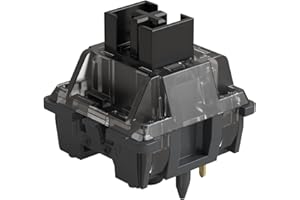 Akko V3 Creamy Black Pro Keyboard Switch with Dustproof Stem for Mechanical Gaming Keyboard, 5-Pin Linear Switches (45pcs)