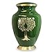 Trupoint Memorials Cremation Urns for Human Ashes, Tree of Life Decorative Burial Urn for Adult Men and Women, Large Green