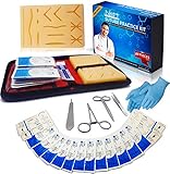 Suture Practice Kit for Medical Dental Vet Training Students, Including Mini Silicone Pad with Sutures and Suture Needles - Ebook for Training
