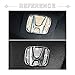 1797 Compatible Steering Wheel Logo Caps Decals Sticker for Honda Accessories Parts Bling Civic Accord Fit CRV HRV Pilot Odyssey Clarity Covers Interior Decoration Trim Women Men Crystal Silver 4 Pack