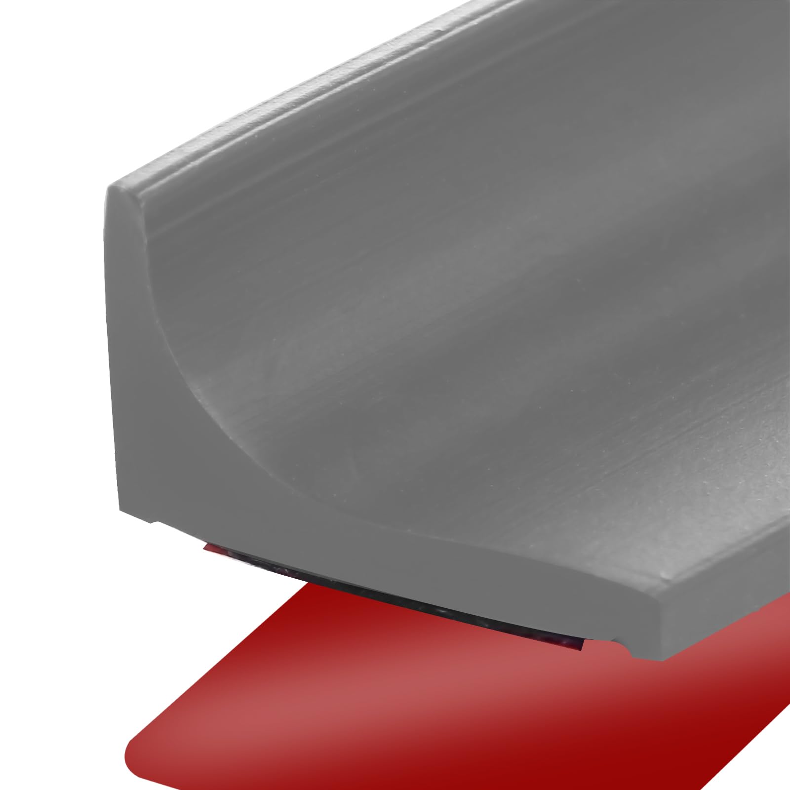 Photo 1 of 39 Inch Shower Threshold Water Dam, Silicone Barrier Shower Door Bottom Seal Strip, Self Adhesive Waterproof Barrier, for Kitchen Countertop Sink, Cooktop, Bathroom?Grey?