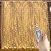 Brightown 10 Ft Window Curtain Icicle String Lights with Remote & Timer, 300 LED Fairy Twinkle Lights with 8 Modes Fits for Bedroom Wedding Party Backdrop Outdoor Indoor Wall Decoration, Warm White primary